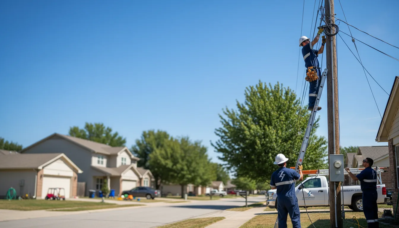 Residential electrician providing installation services in Lamoure, ND